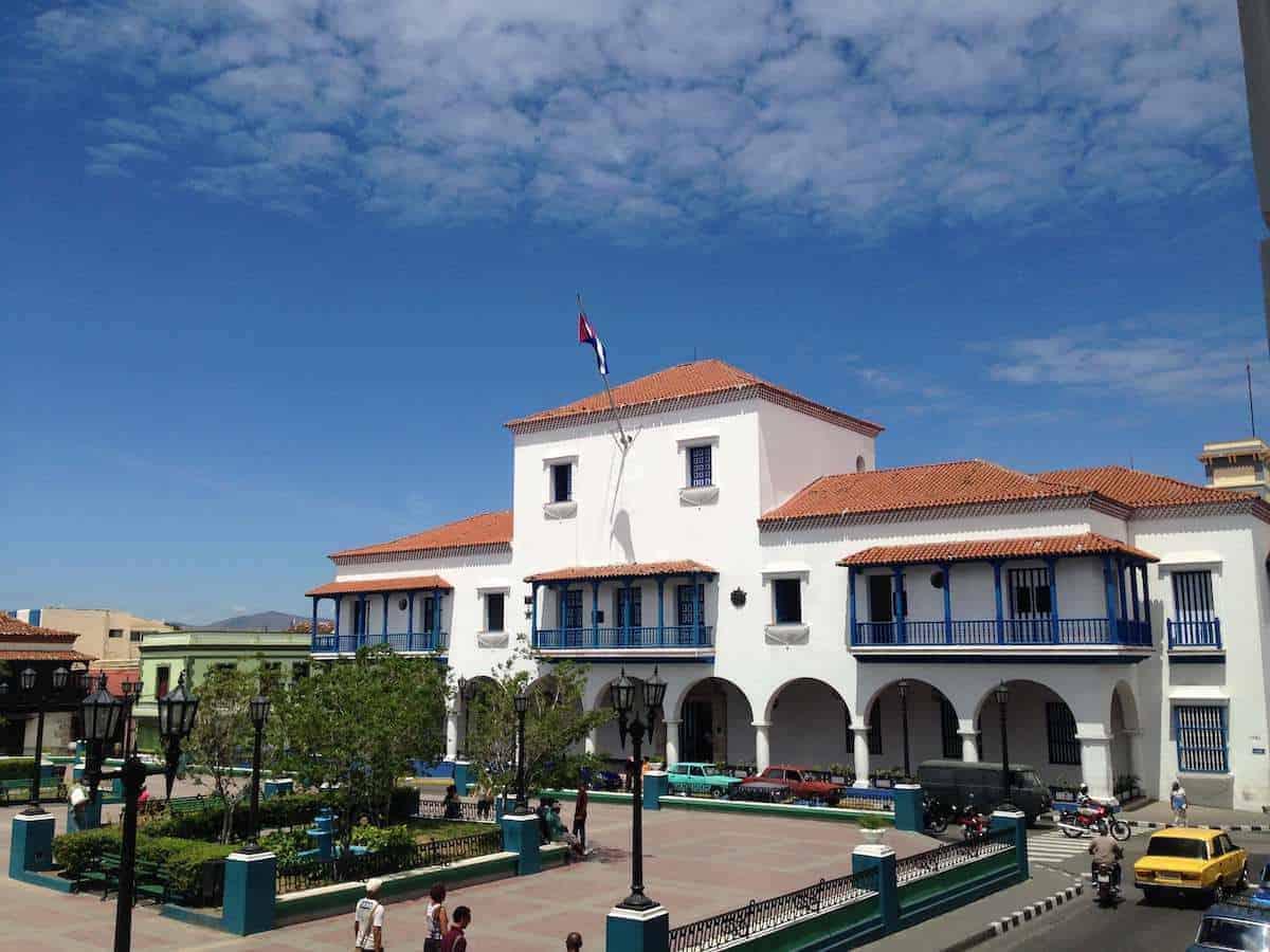 The White Ayuntamiento (Town Hall) Building - visiting is one of the top things to do in Santiago de Cuba