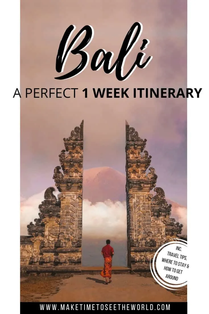 Perfect Bali Itinerary