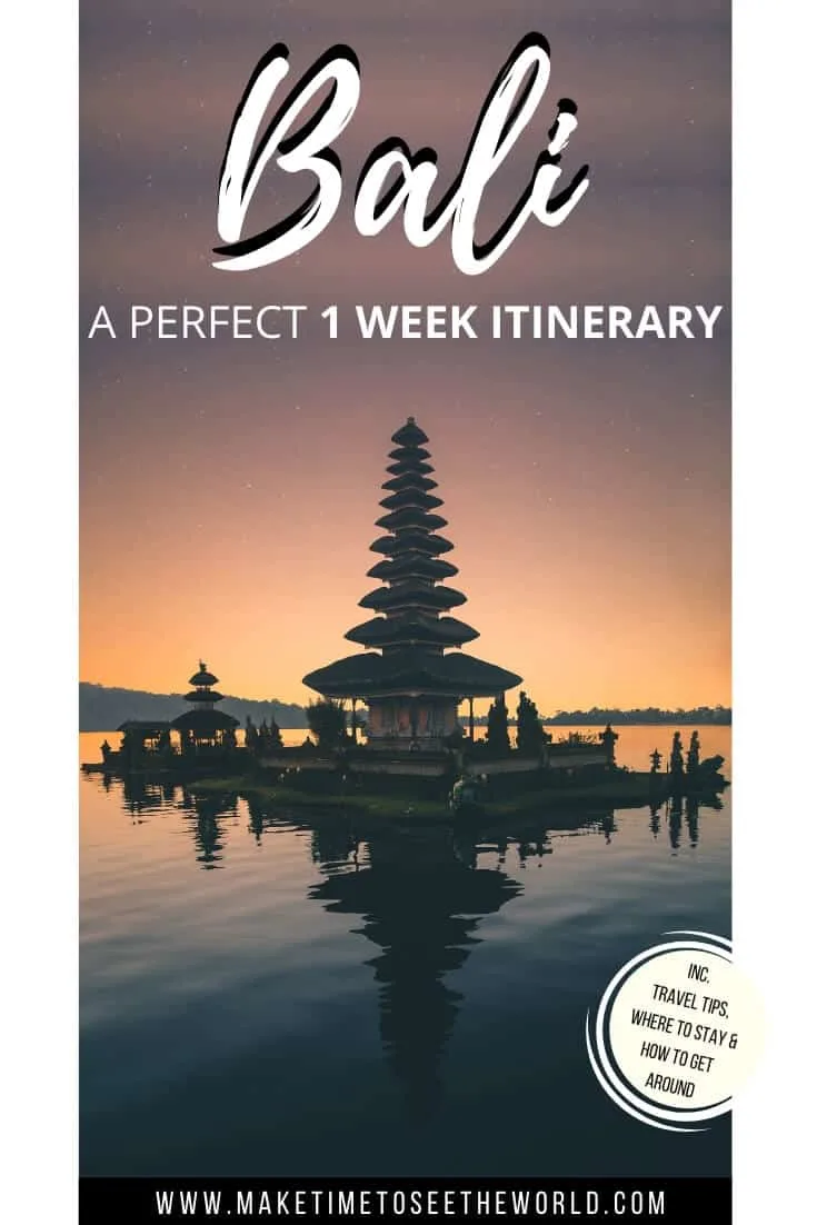 Perfect Bali Itinerary