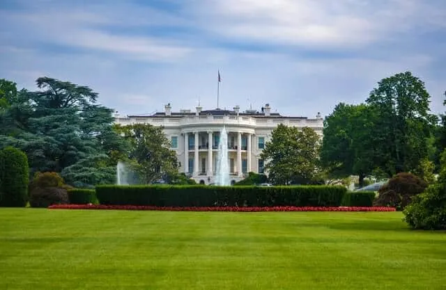 The White House during a Weekend in Washington DC