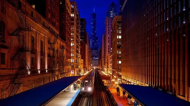 Train Line in Chicago