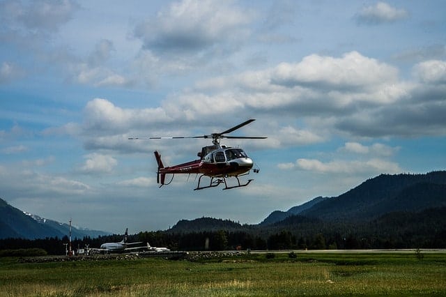 Helicopter in Juneau Alaska
