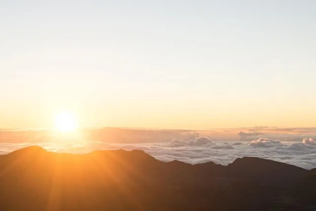 Haleakala National Park at sunrise