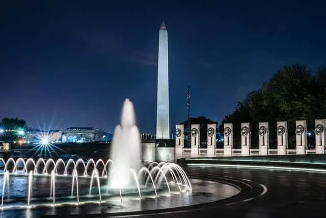 Monuments at Night in DC
