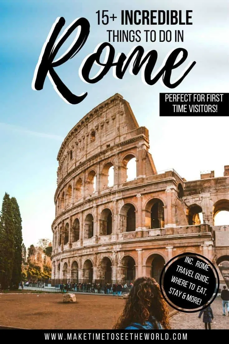 Things to do in Rome perfect for first time visitors (pin image)