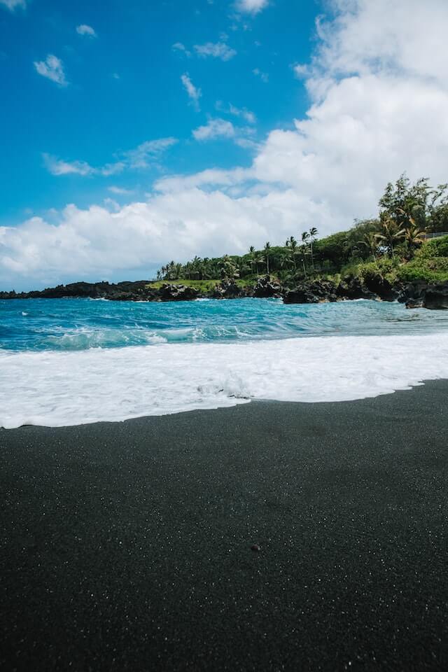 Wai'anapanapa Black Sand Beach Maui