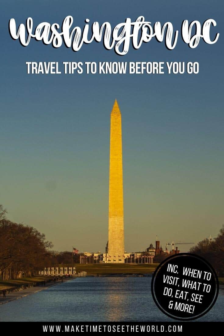 Washington DC Travel Tips to Know Before You Go