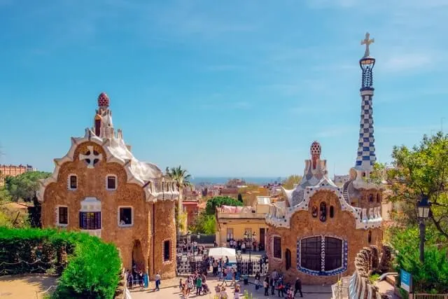 Photo taken from the rooftop of Park Guell in Barcelona
