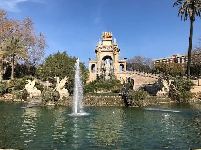 The fountain in Citadel Park