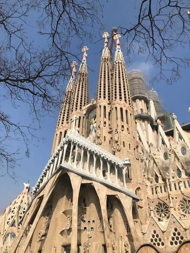 Barcelona's Sagrada Familia from the outside