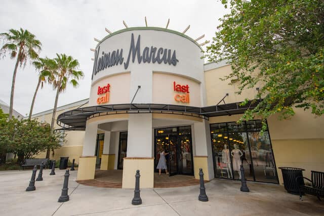 Facade of Neiman Marcus building at Sawgrass Mills Outlet Shopping Centre