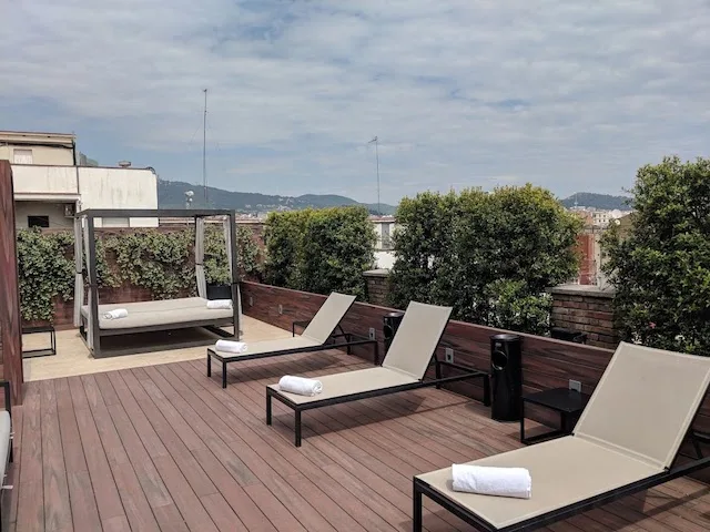 Rooftop of Hotel U232 in Barcelona