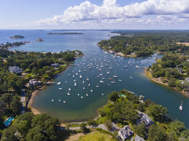 Aerial view of Manchester-by-the-Sea