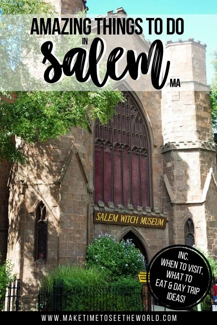 Things to do in Salem Massachusettes pin image