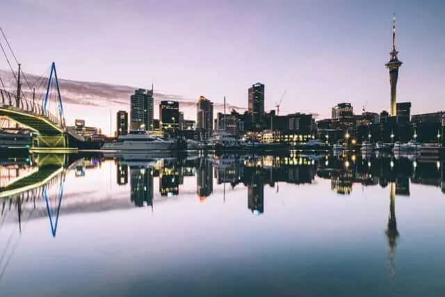 Auckland Skyline at dusk 