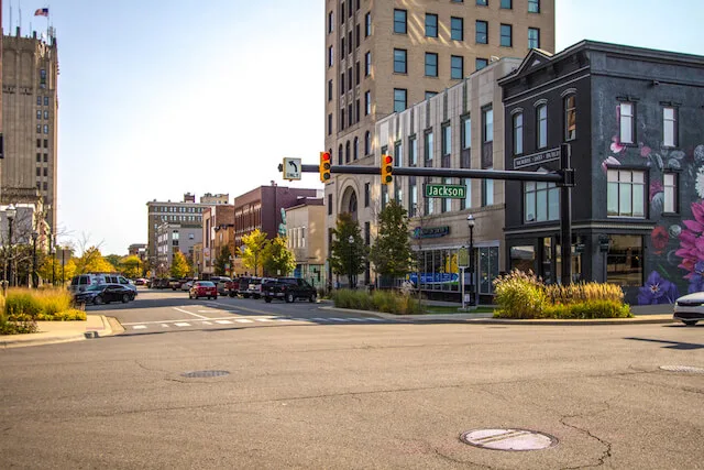 Downtown Jackson street scene