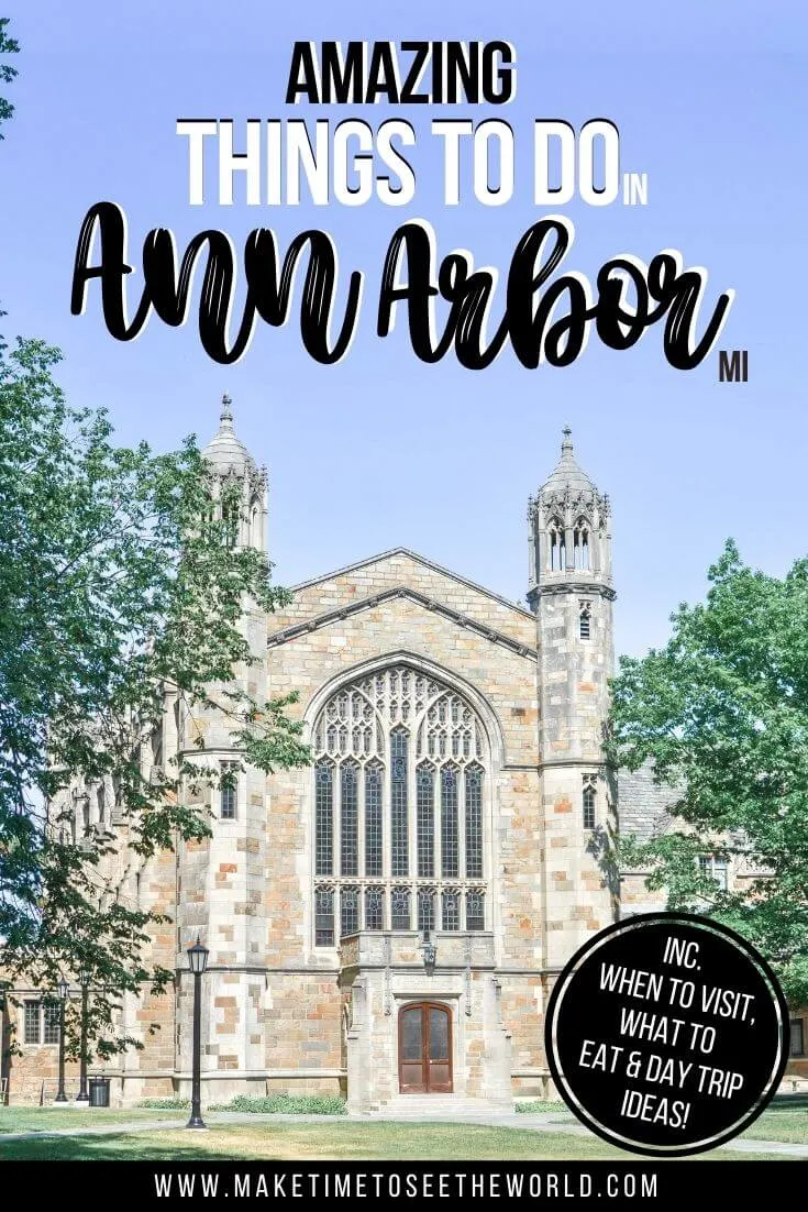 Things to do in Ann Arbor MI pin image