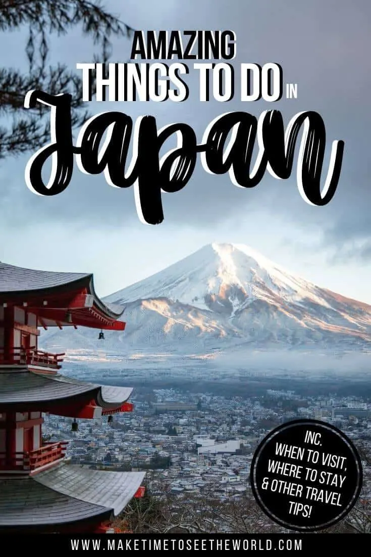 Things to do in Japan pin image