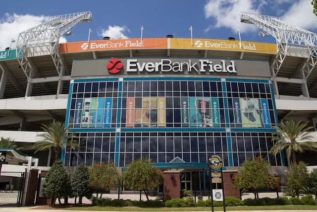 Outside of TIAA Bank Field Stadium 