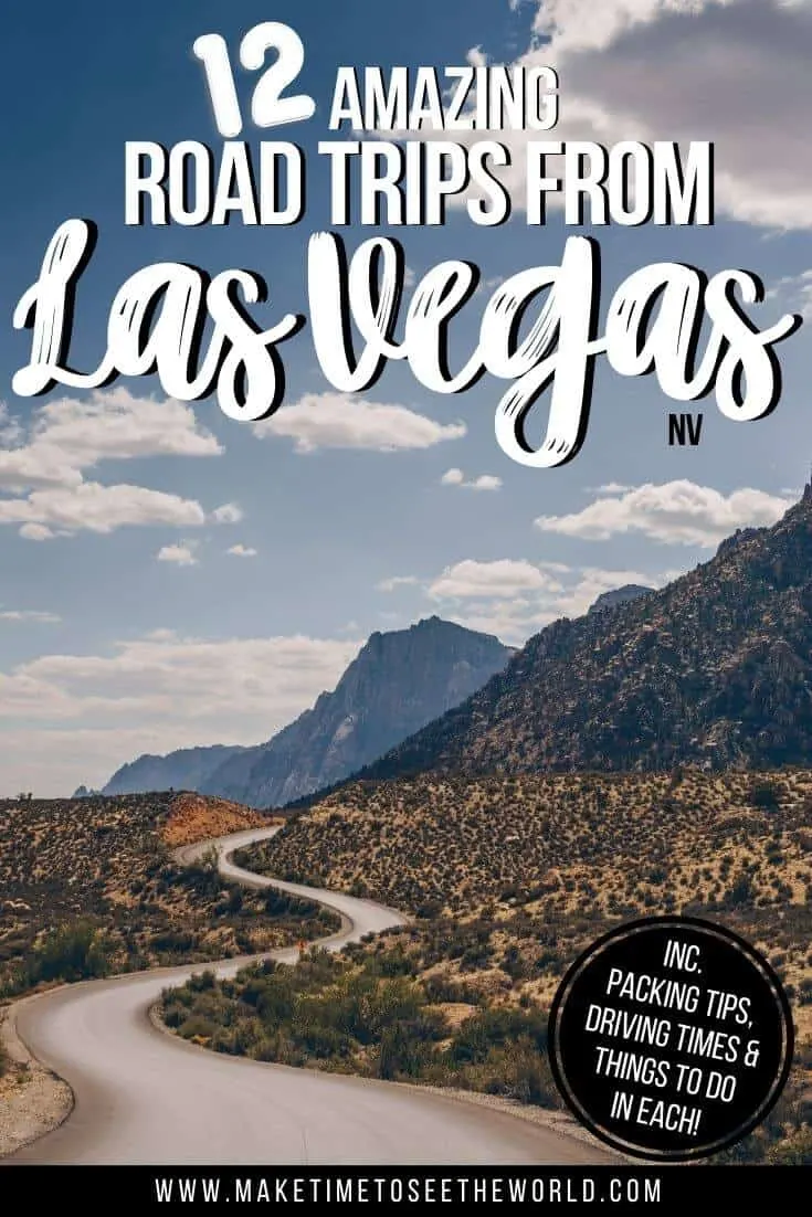 Best Road Trips from Las Vegas pin image