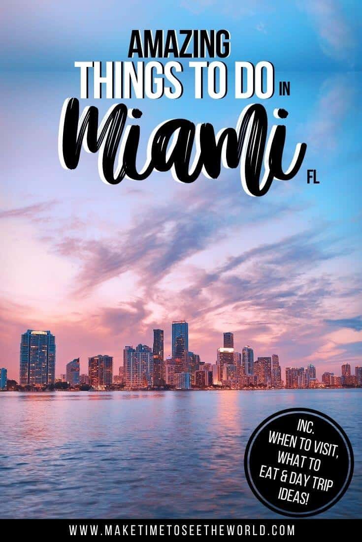 Fun Things to do in Miami FL Pin Image