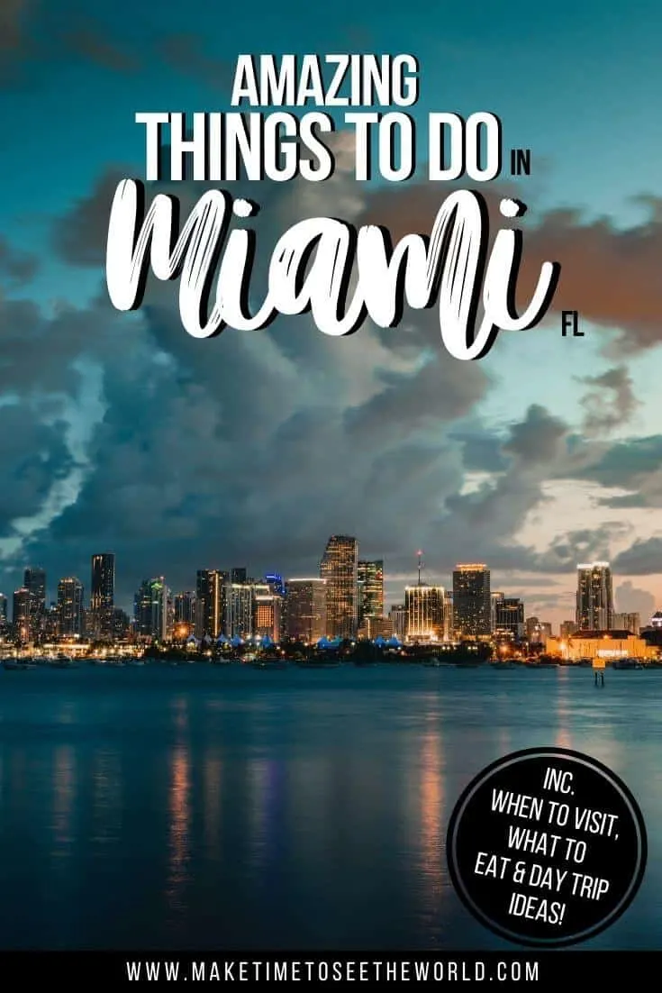 Fun Things to do in Miami Florida Pin Image