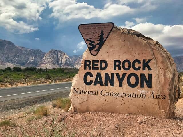 Red Rock Canyon Entrance Sign