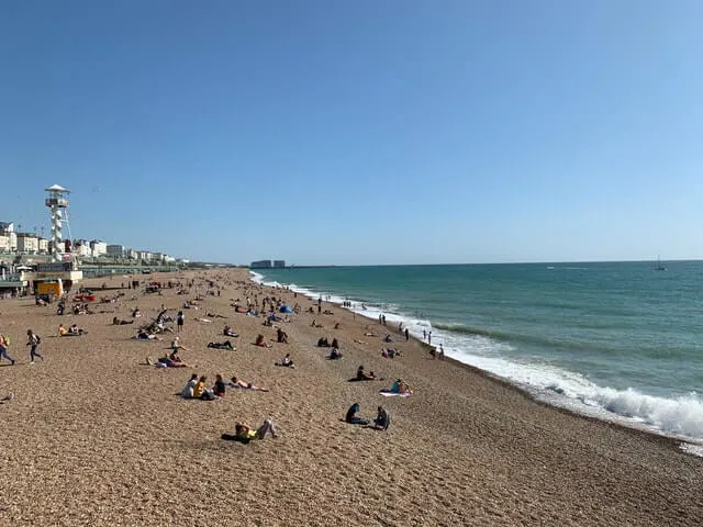 Brighton Beach in the UK