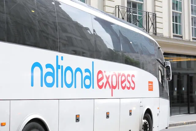 White National Express Coach