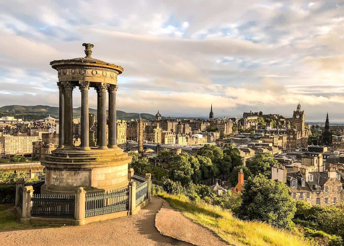 Free Things to do in Edinburgh cover photo of the view over Edinburgh from Calton Hill