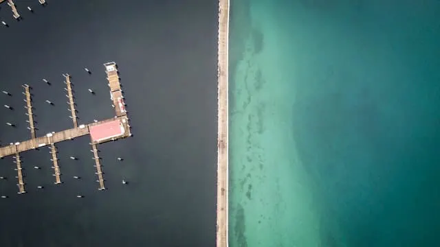 Aerial view of Northport Wisconsin