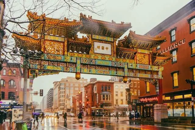Friendship Arch in Washington DC Chinatown