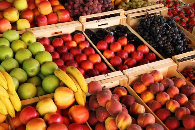 Fresh fruits on a market