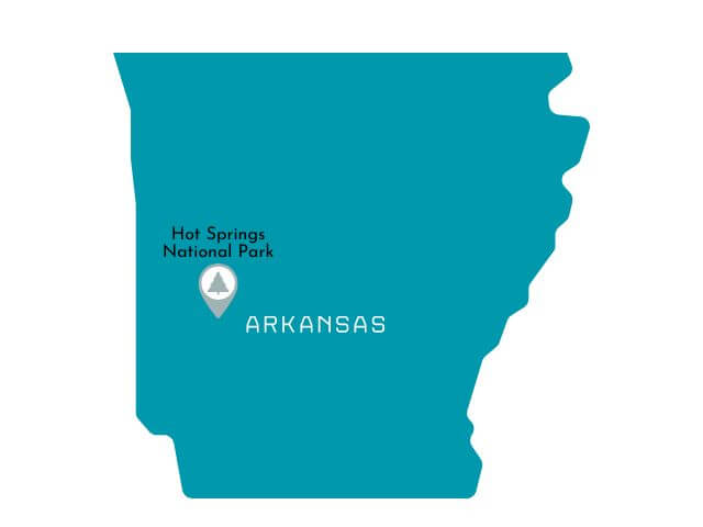 Arkansas National Park Map