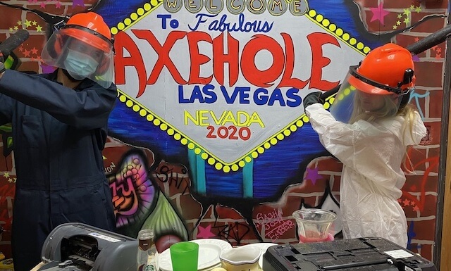 The Smash Room at Axehole Las Vegas