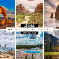 Complete West Coast National Parks List cover photo collage