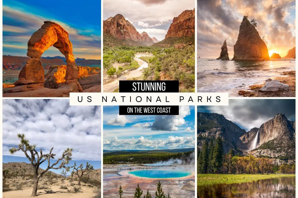 Complete West Coast National Parks List cover photo collage
