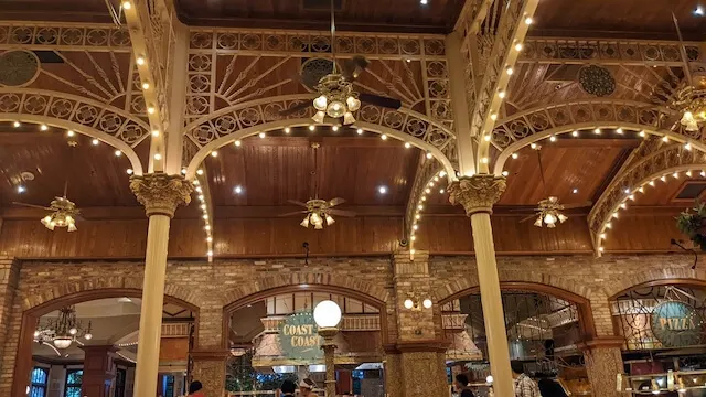 Entrance and lofted ceiling of Main Street Station Casino