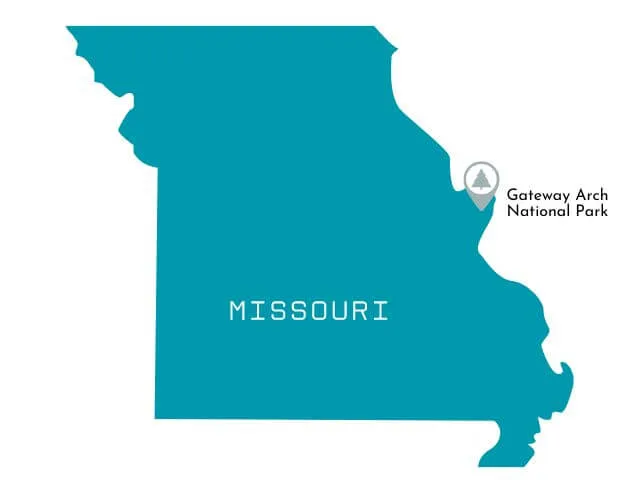 Missouri National Parks Map