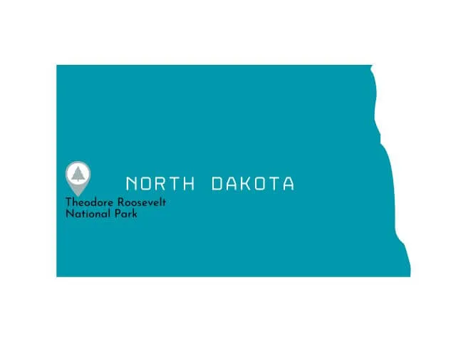 North Dakota National Parks Map