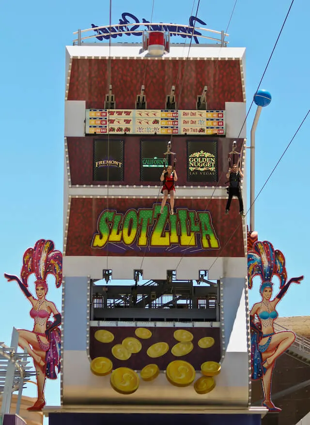 SlotZilla Zip Line in Las Vegas