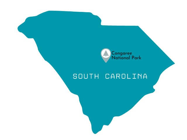 South Carolina National Parks Map