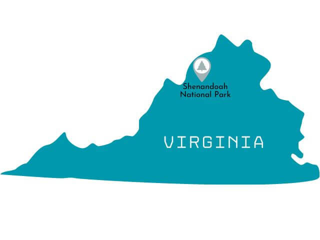 Virginia National Parks Map