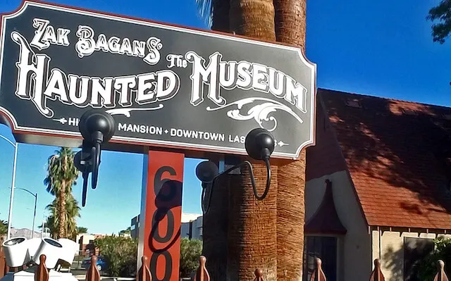 Zak Bagan's The Haunted Museum sign