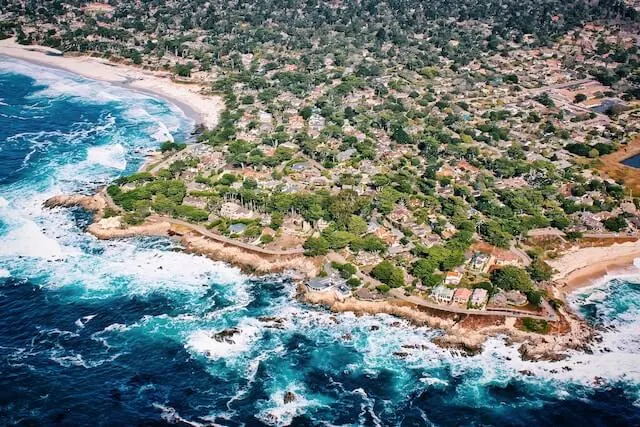 Aerial view of Carmel by the Sea