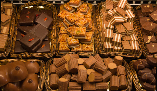 Chocolate confectionery selection