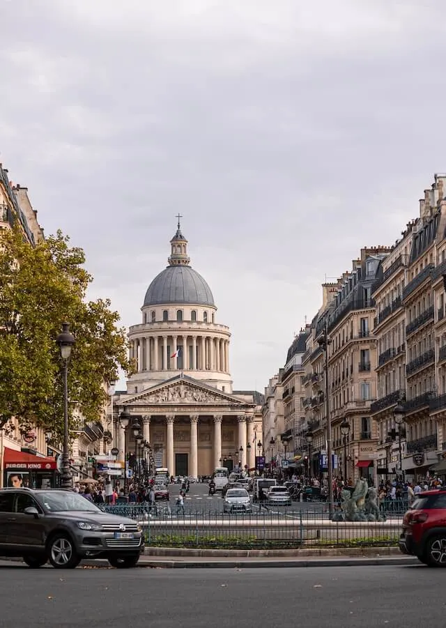 Latin Quarter Paris, looking at the Pantheon