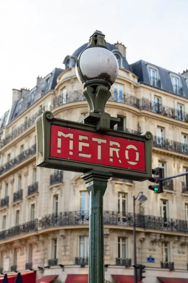 Paris Metro Sign