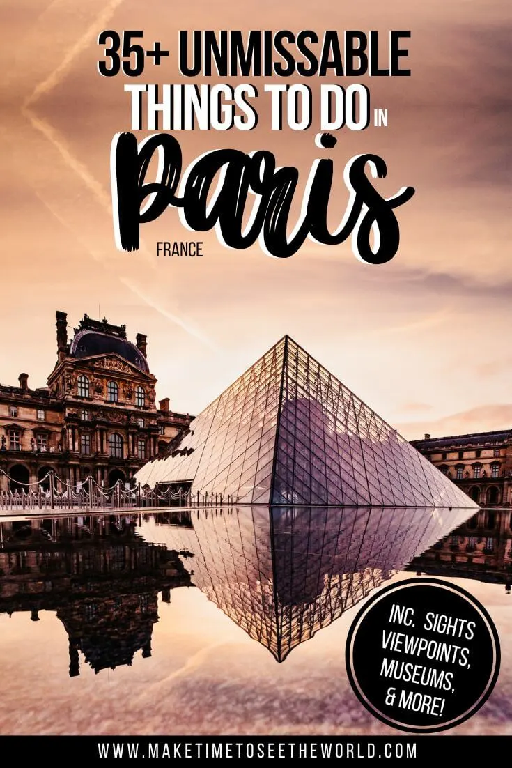Top Things to do in Paris France Pin Image