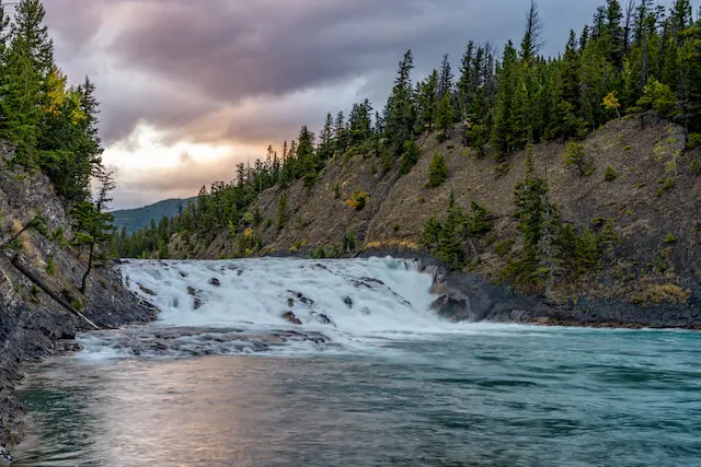 Bow Falls in Banff National Park